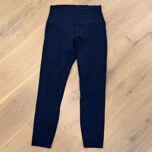 Navy Lululemon Align Leggings 25” Size 6